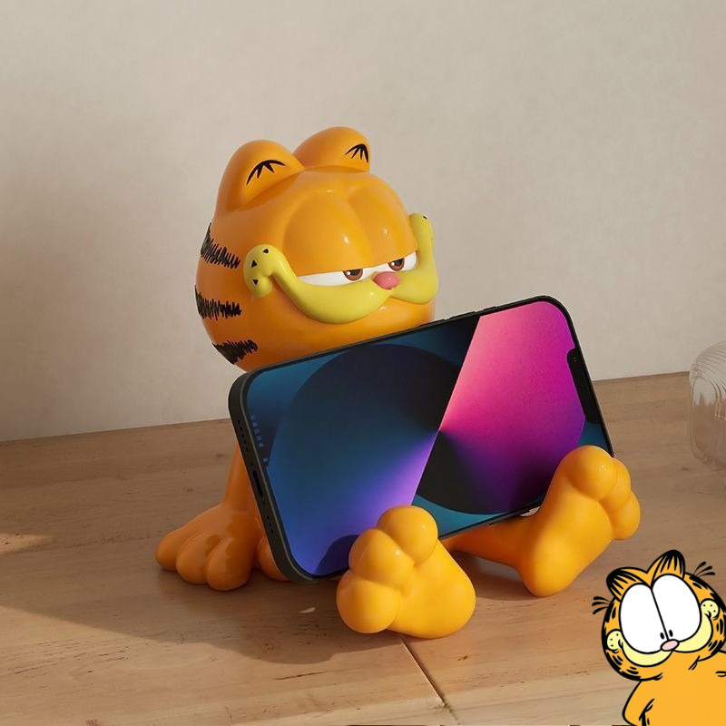 Desk Setup Cute - Garfield anime cartoon cute doll plush