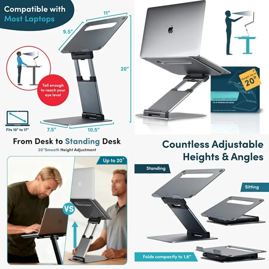 Ergonomic Adjustable Laptop St - Desk Setup Ergonomics recensie en prijs
