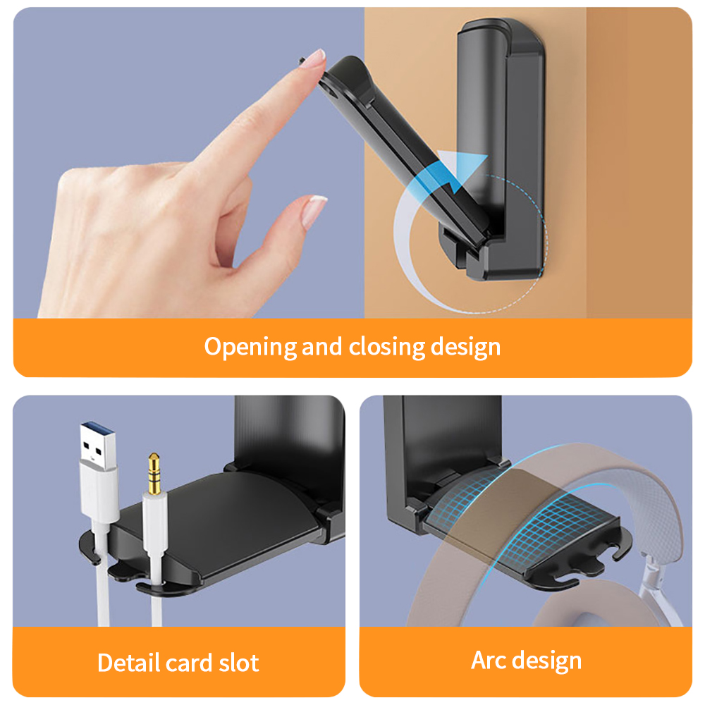 Folding Headset Stand Holder G - Headphone Hook Under recensie en prijs