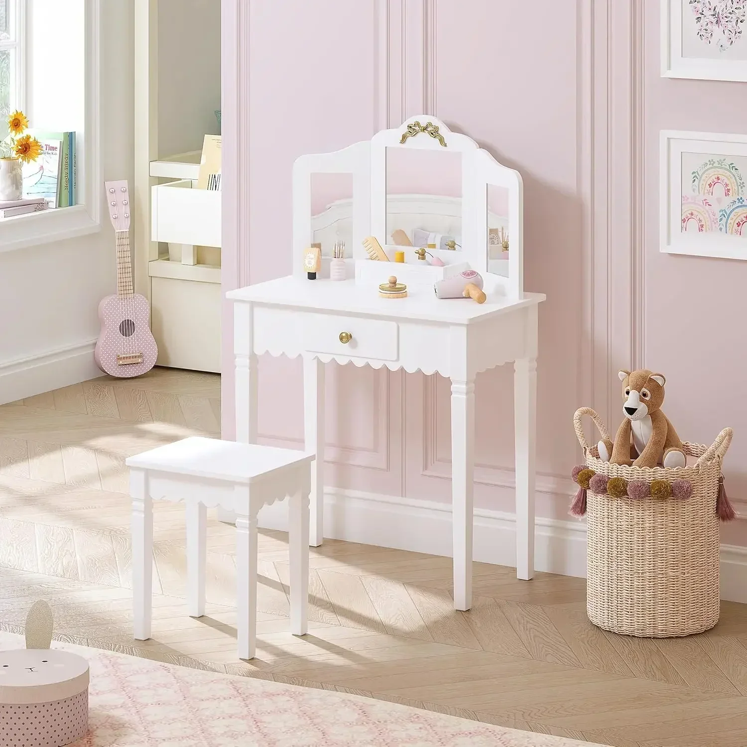 Spirich Kids Vanity Set with M - Desk Setup Girl recensie en prijs