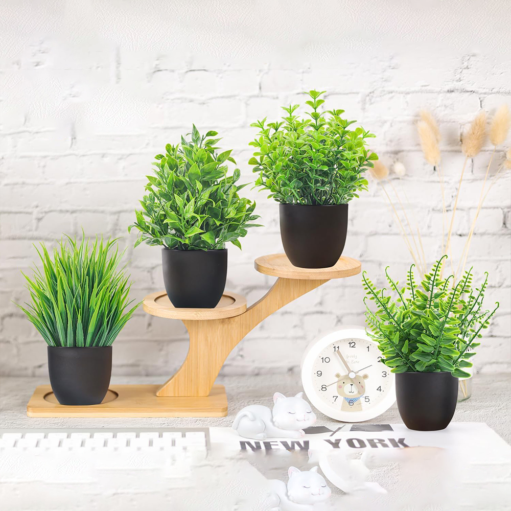 4 Packs Fake Plants Artificial - Desk Setup At Home recensie en prijs