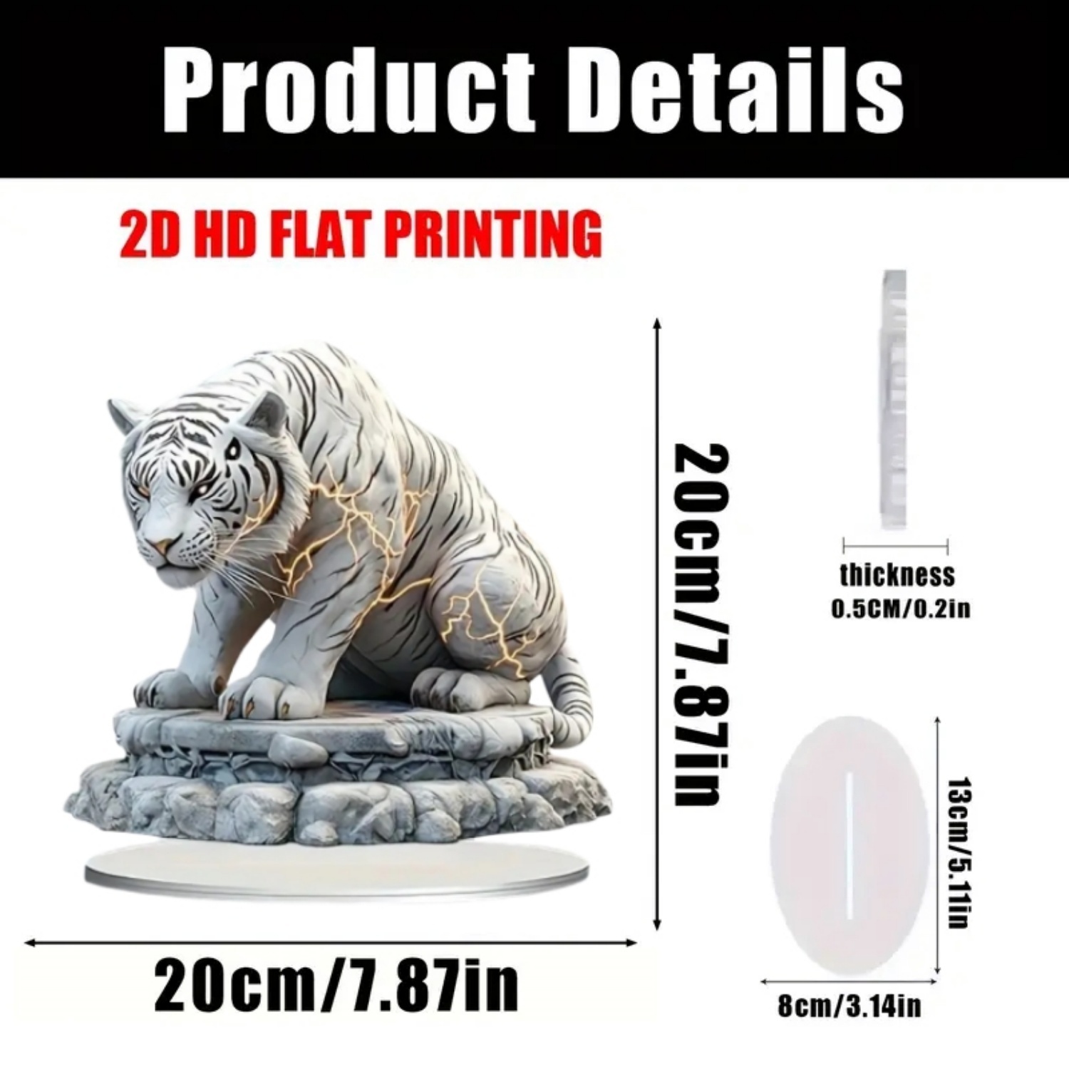 Two Tigers Statue,2D Flat Anim - Desk Setup Desk recensie en prijs