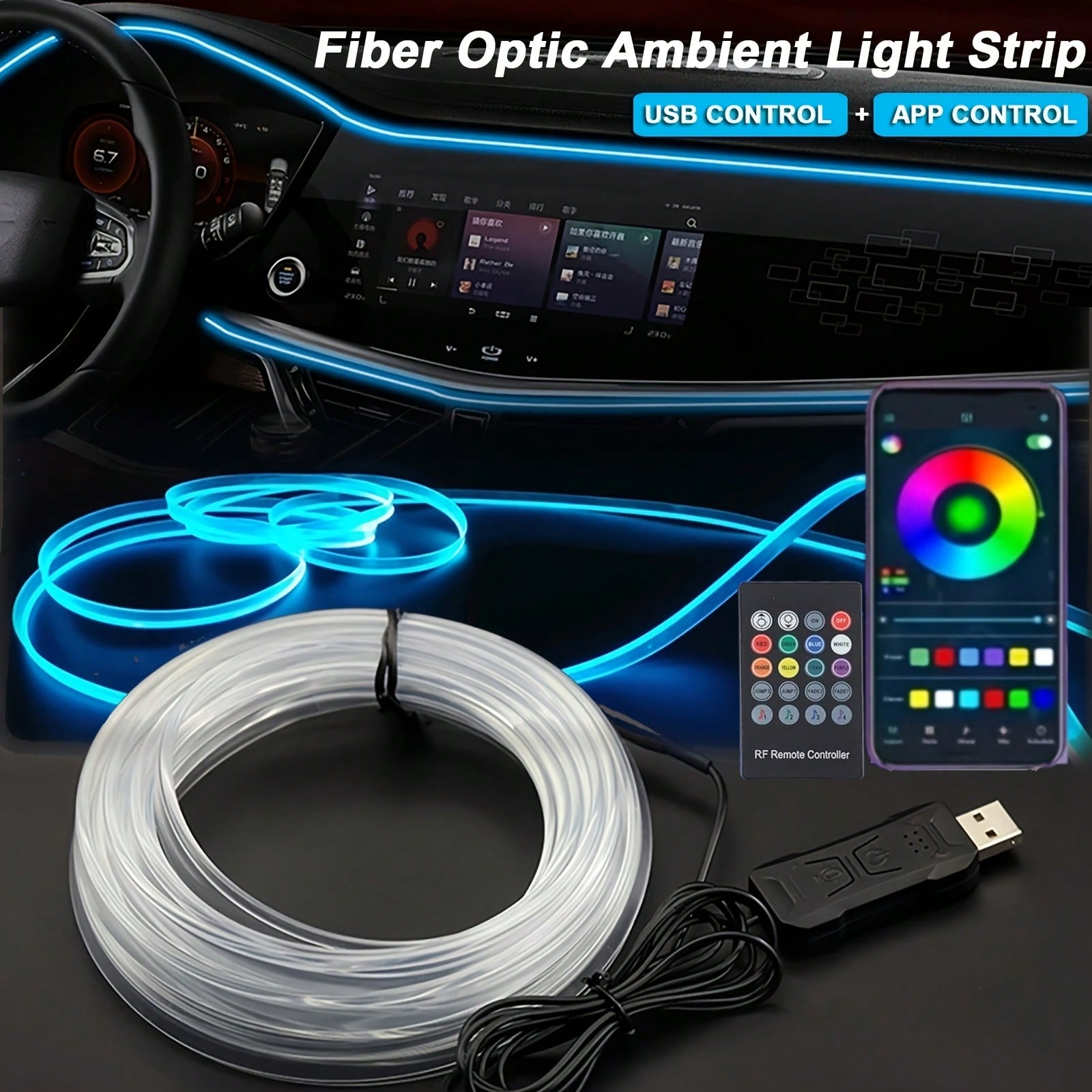 Car LED Strip Lights Interior  - Desk Setup Led Strip recensie en prijs
