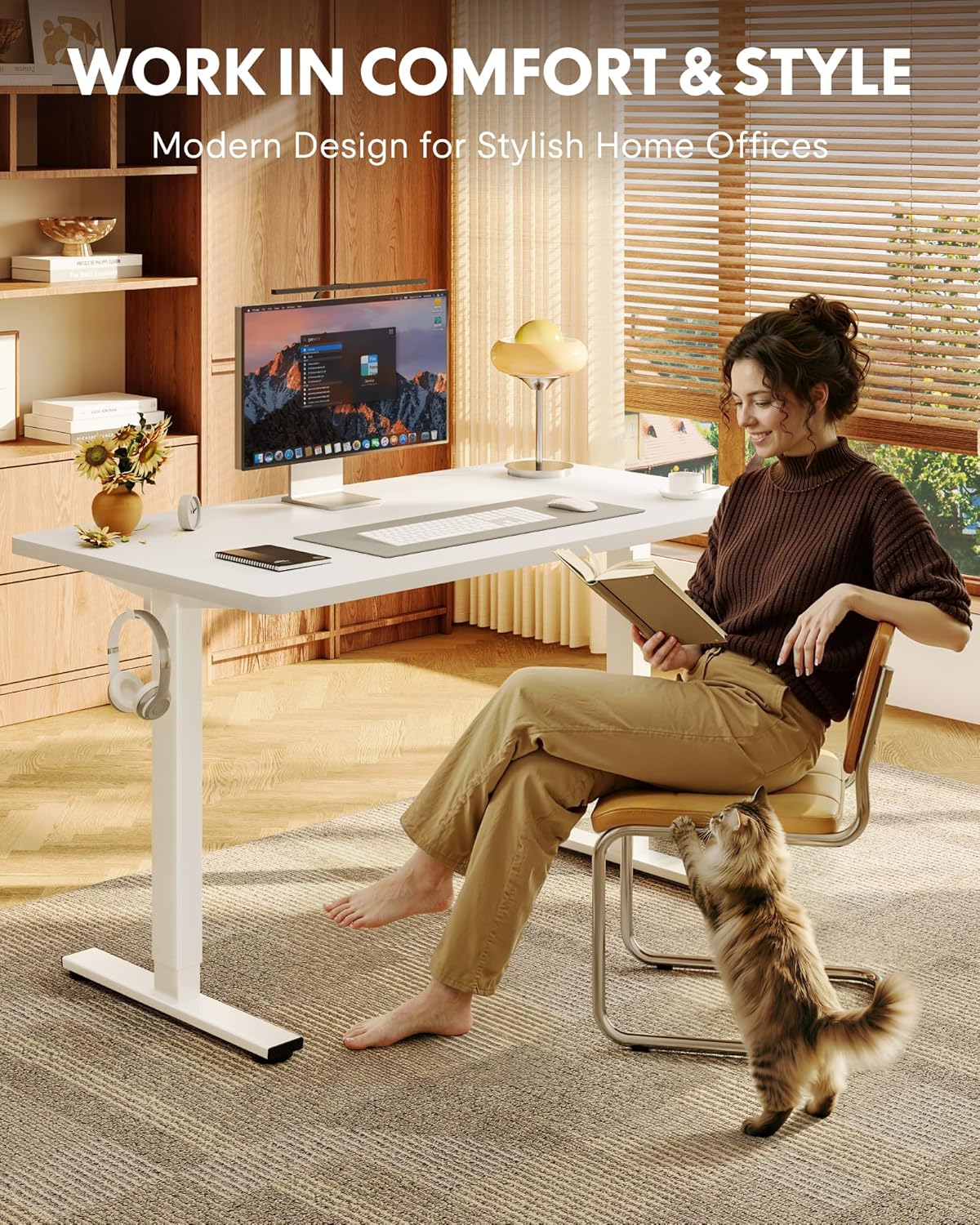 Electric Standing Desk 48'x30' - Desk Setup White recensie en prijs