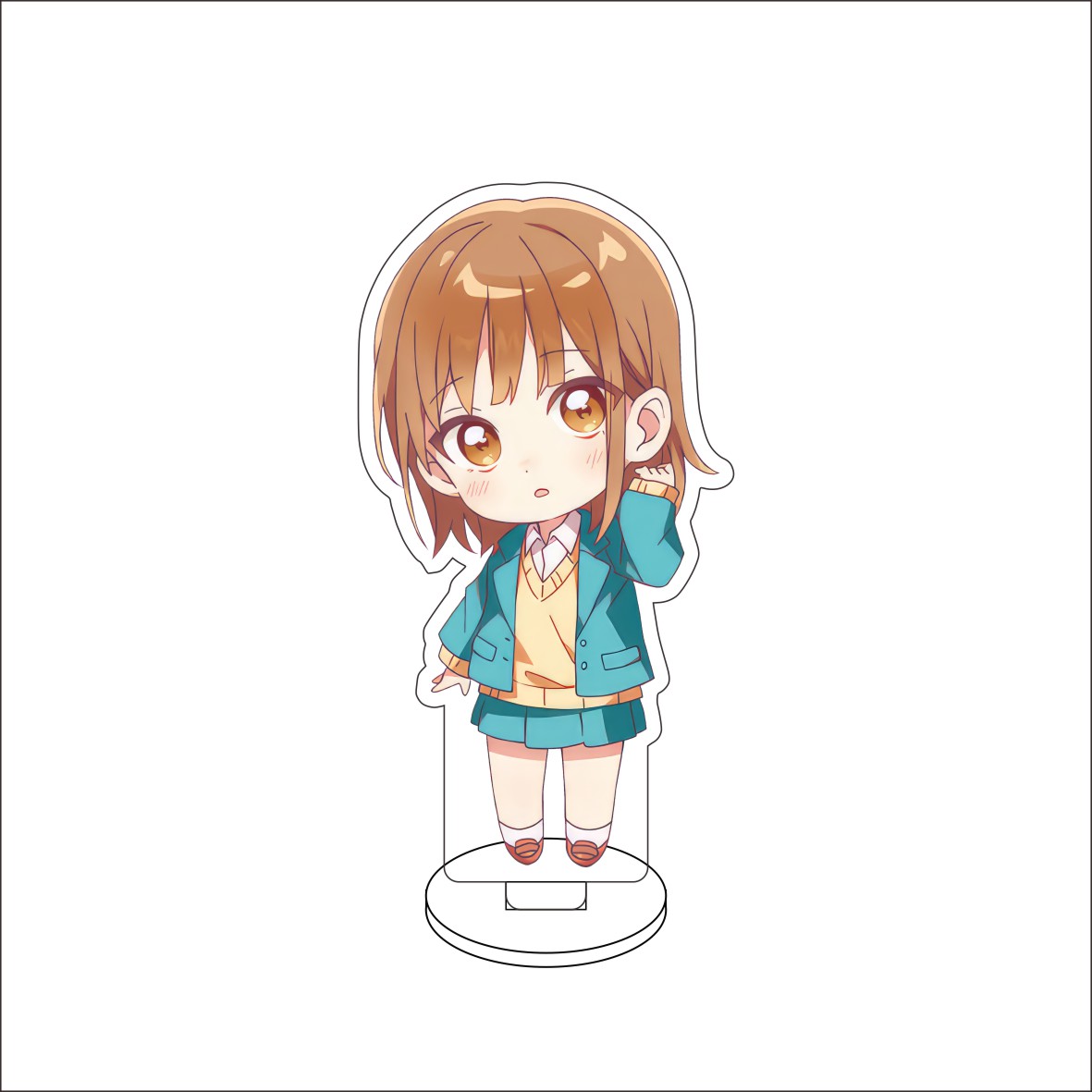 10CM Anime Blue Box Figure Sta - Desk Setup Cute recensie en prijs