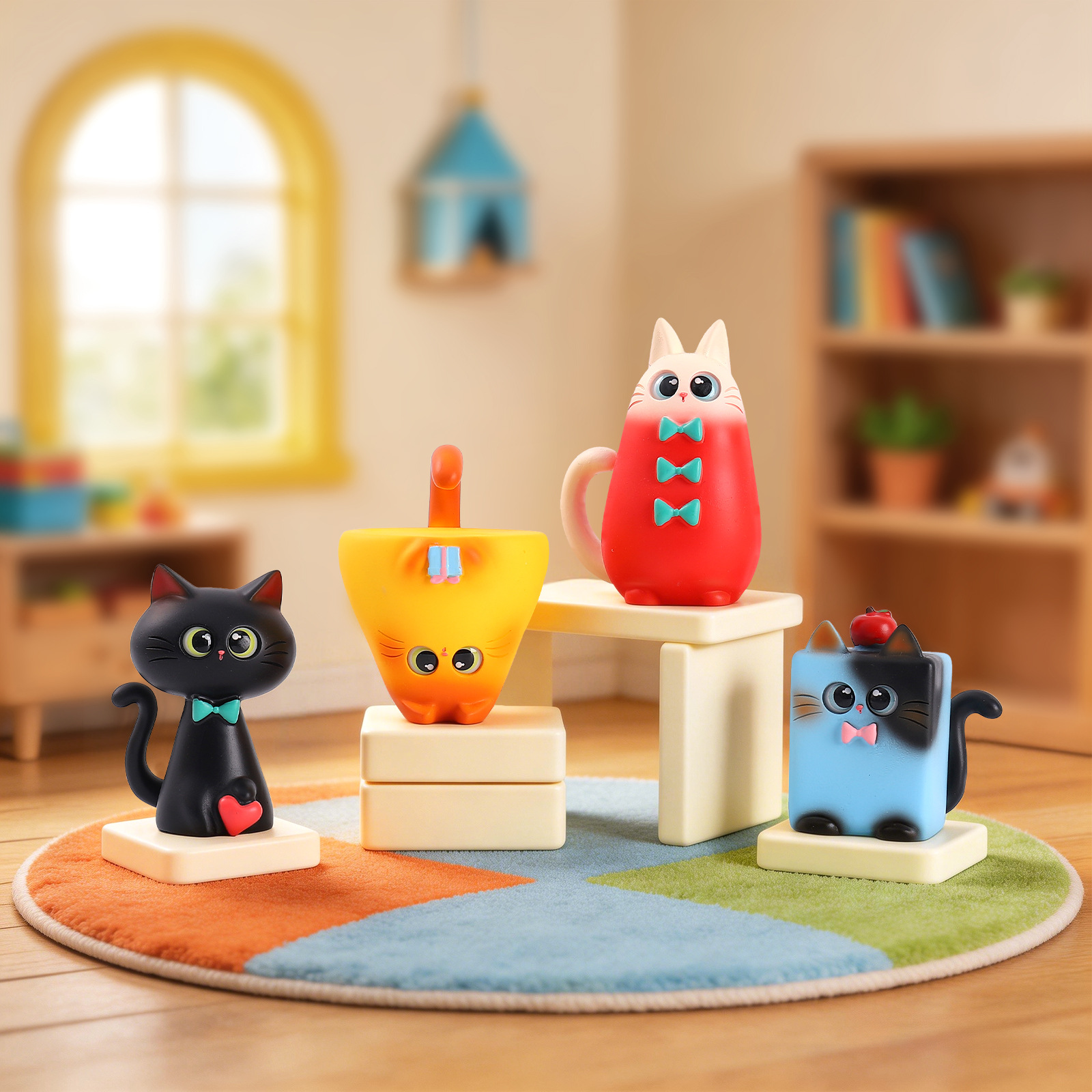 Blind Box Cat Figurine Resin C - Desk Setup At Home recensie en prijs