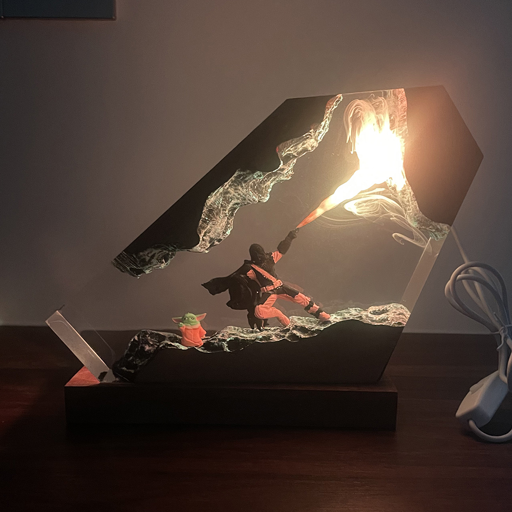 Table Resin Lamp Sci-fi Figure - Desk Setup Desk recensie en prijs
