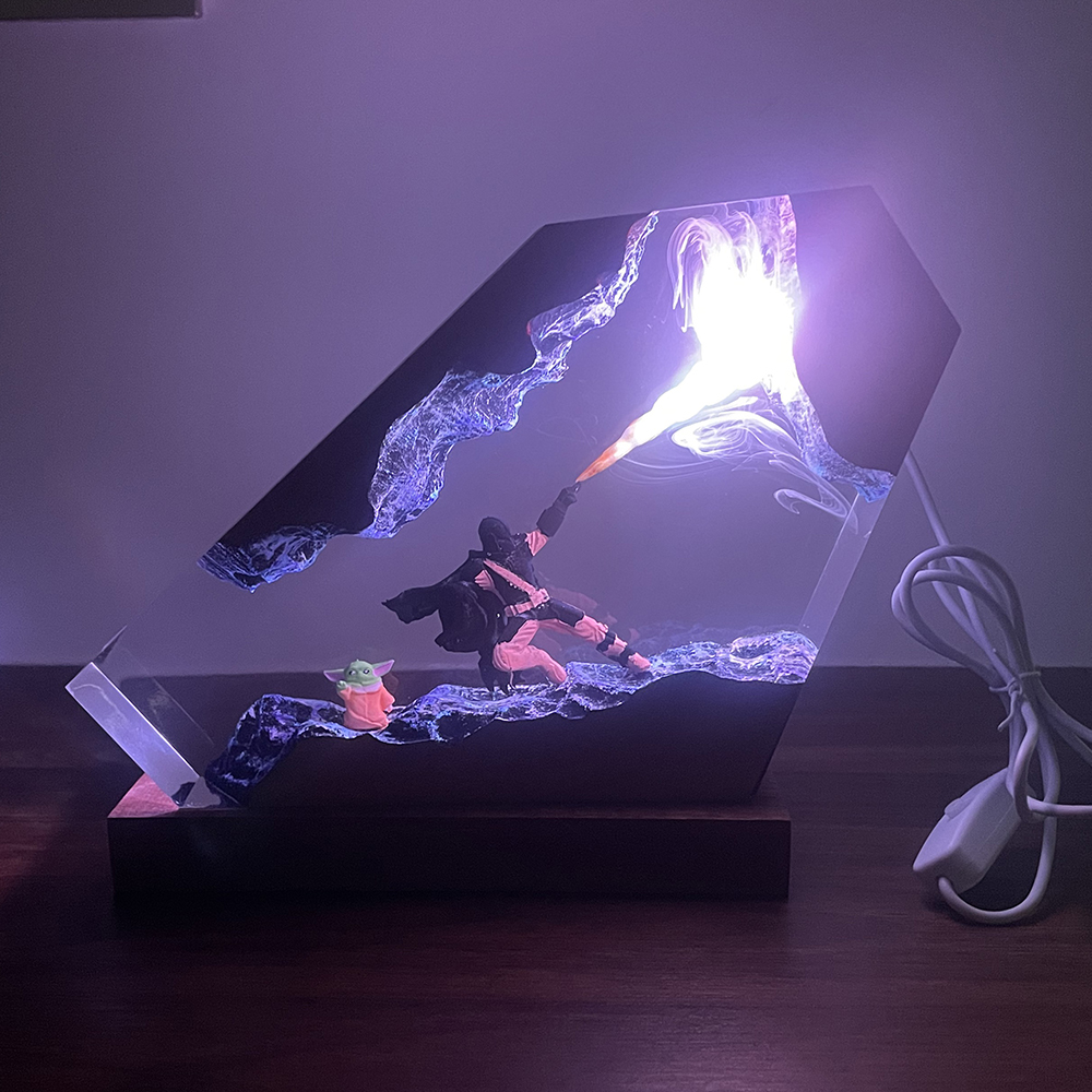 Table Resin Lamp Sci-fi Figure - Desk Setup Desk recensie en prijs