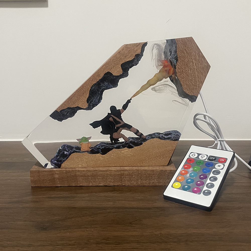 Table Resin Lamp Sci-fi Figure - Desk Setup Desk recensie en prijs