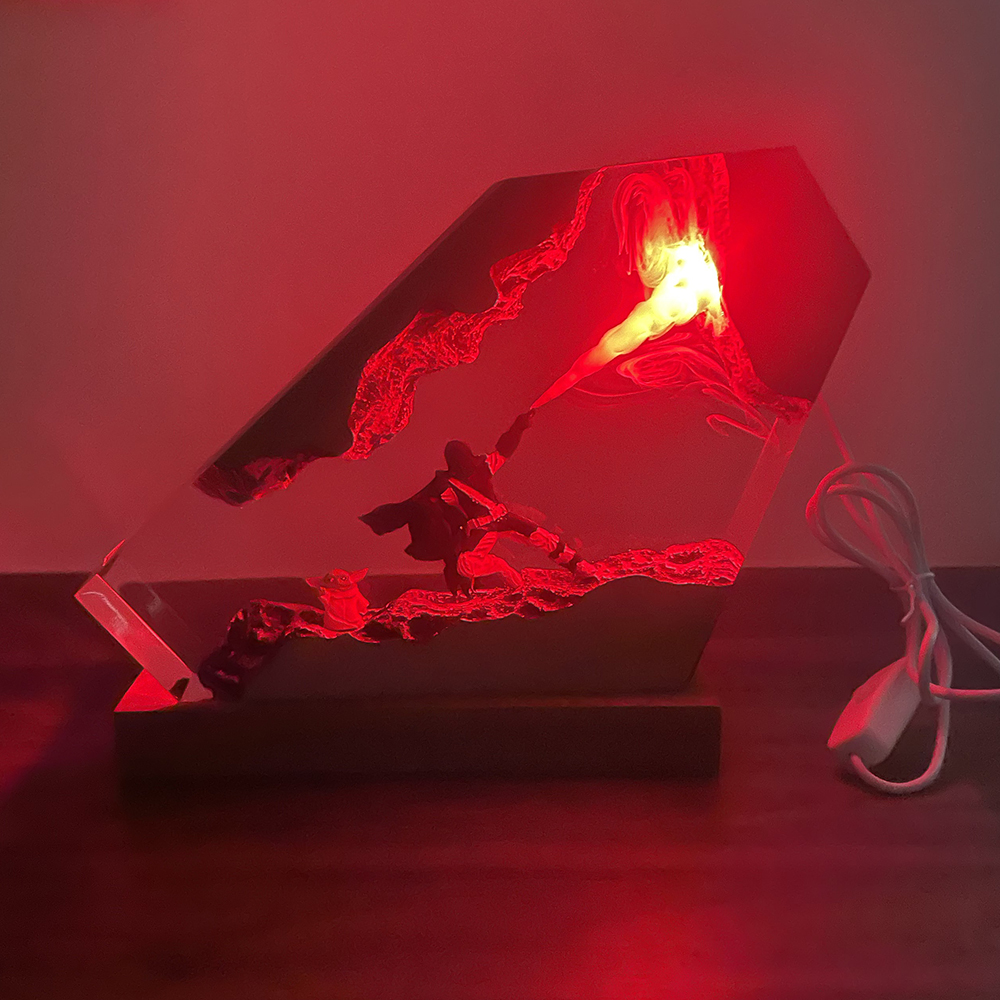 Table Resin Lamp Sci-fi Figure - Desk Setup Desk recensie en prijs