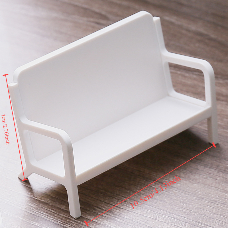 1pc Simple White Bench Style B - Desk Setup White recensie en prijs