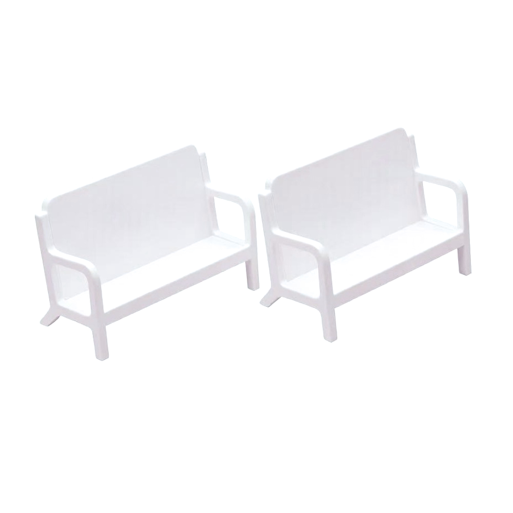 1pc Simple White Bench Style B - Desk Setup White recensie en prijs