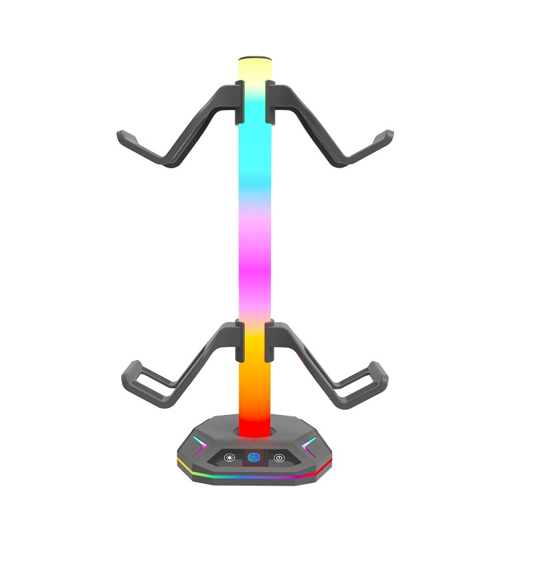 RGB Gaming Headset Stand with  - Desk Setup Headphones recensie en prijs