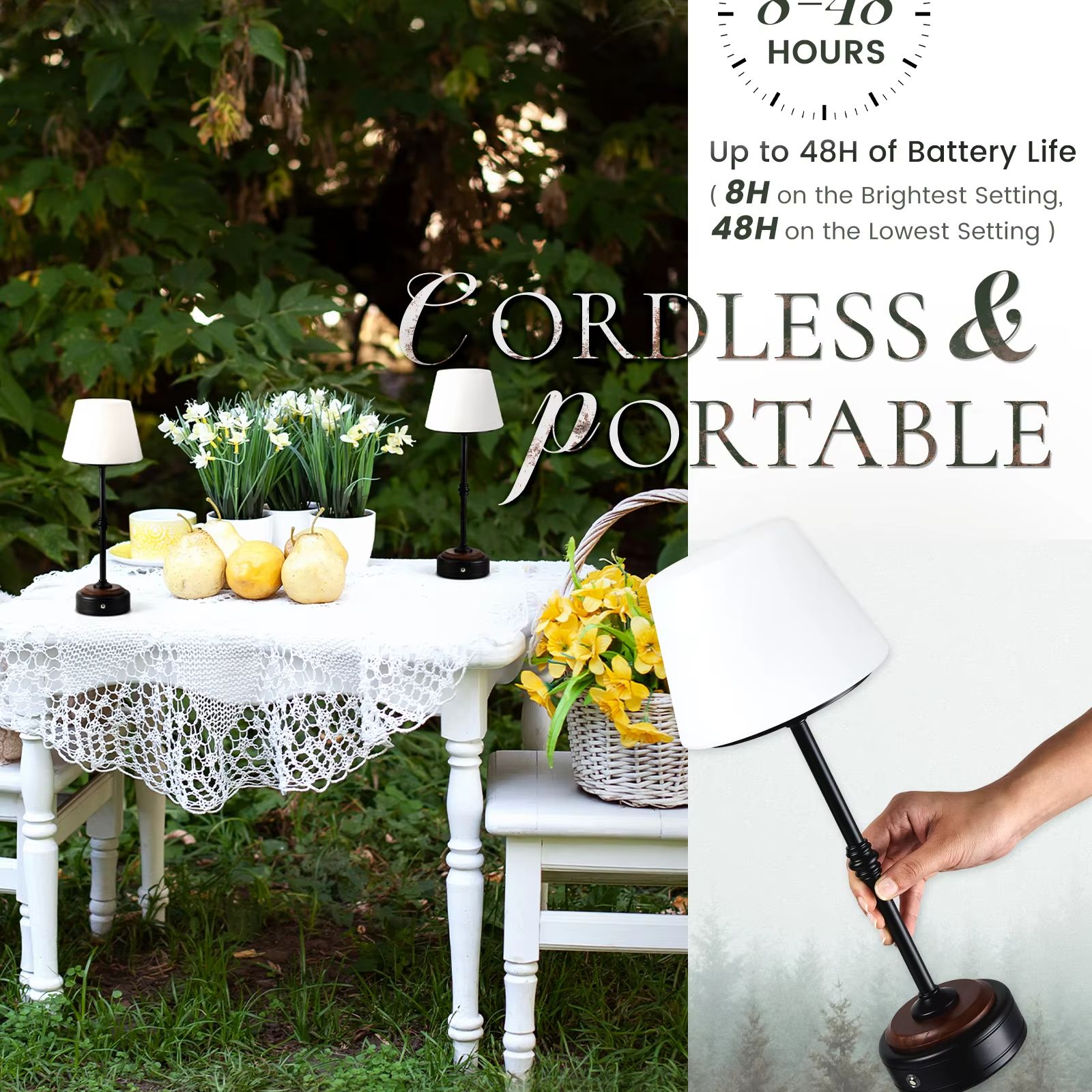 Cordless Table Lamps Set of  5 - Desk Setup Desk recensie en prijs
