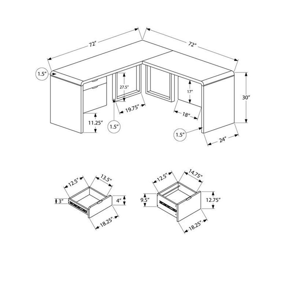 I 7582 Computer Desk, Home Off - Work Desk Home Setup recensie en prijs