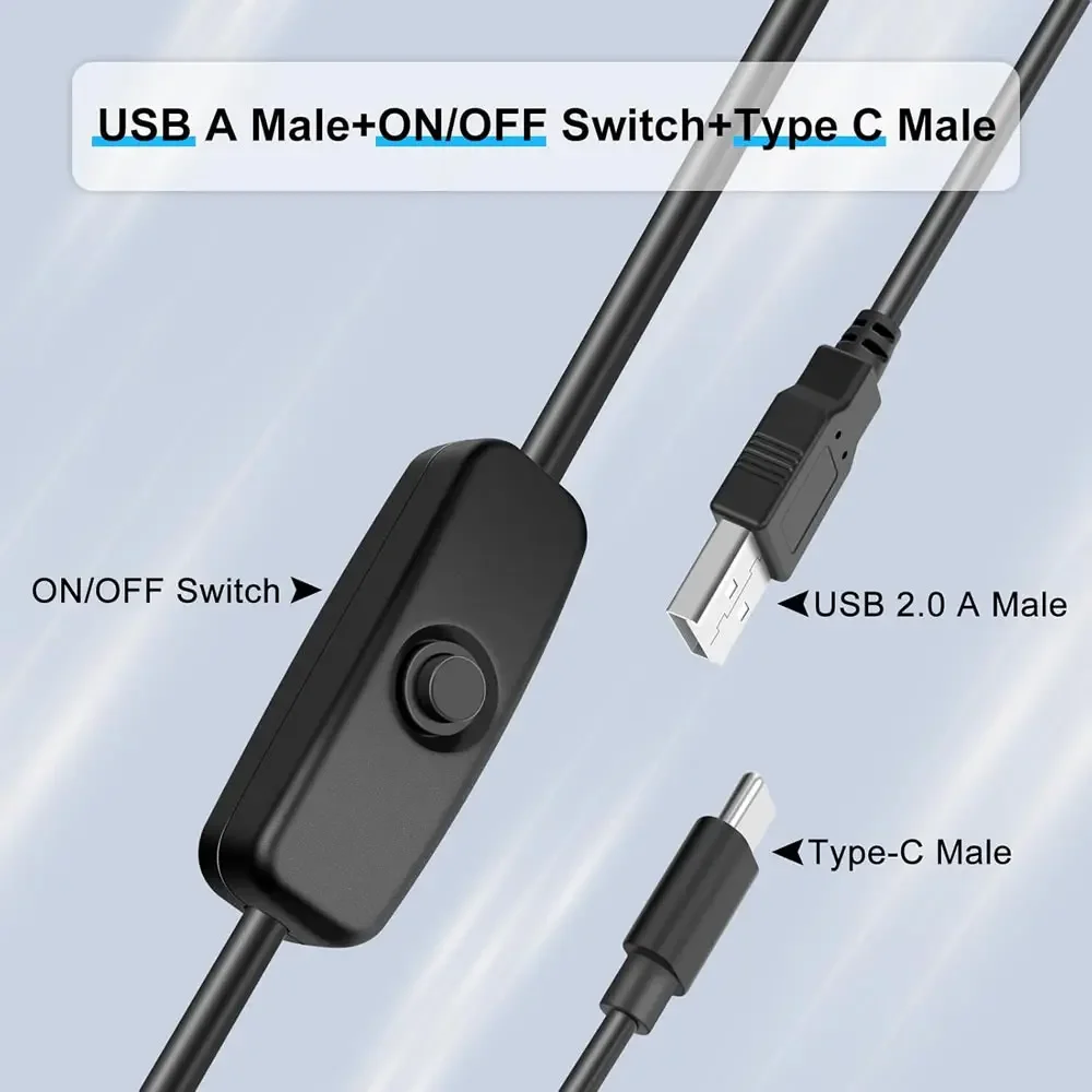 USB Type C Cable with on Off S - Desk Setup Led Strip recensie en prijs