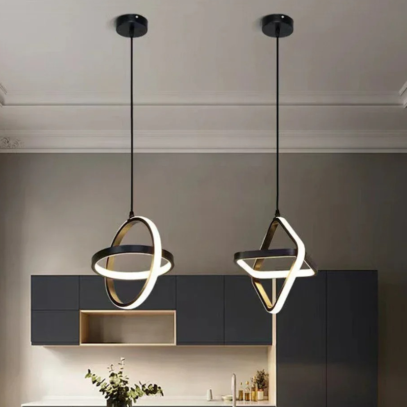 Modern LED Pendant Light Black - Desk Setup White recensie en prijs