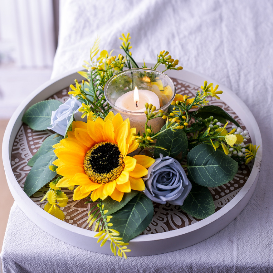 Simulation Sunflower Wreath Ca - Desk Setup At Home recensie en prijs