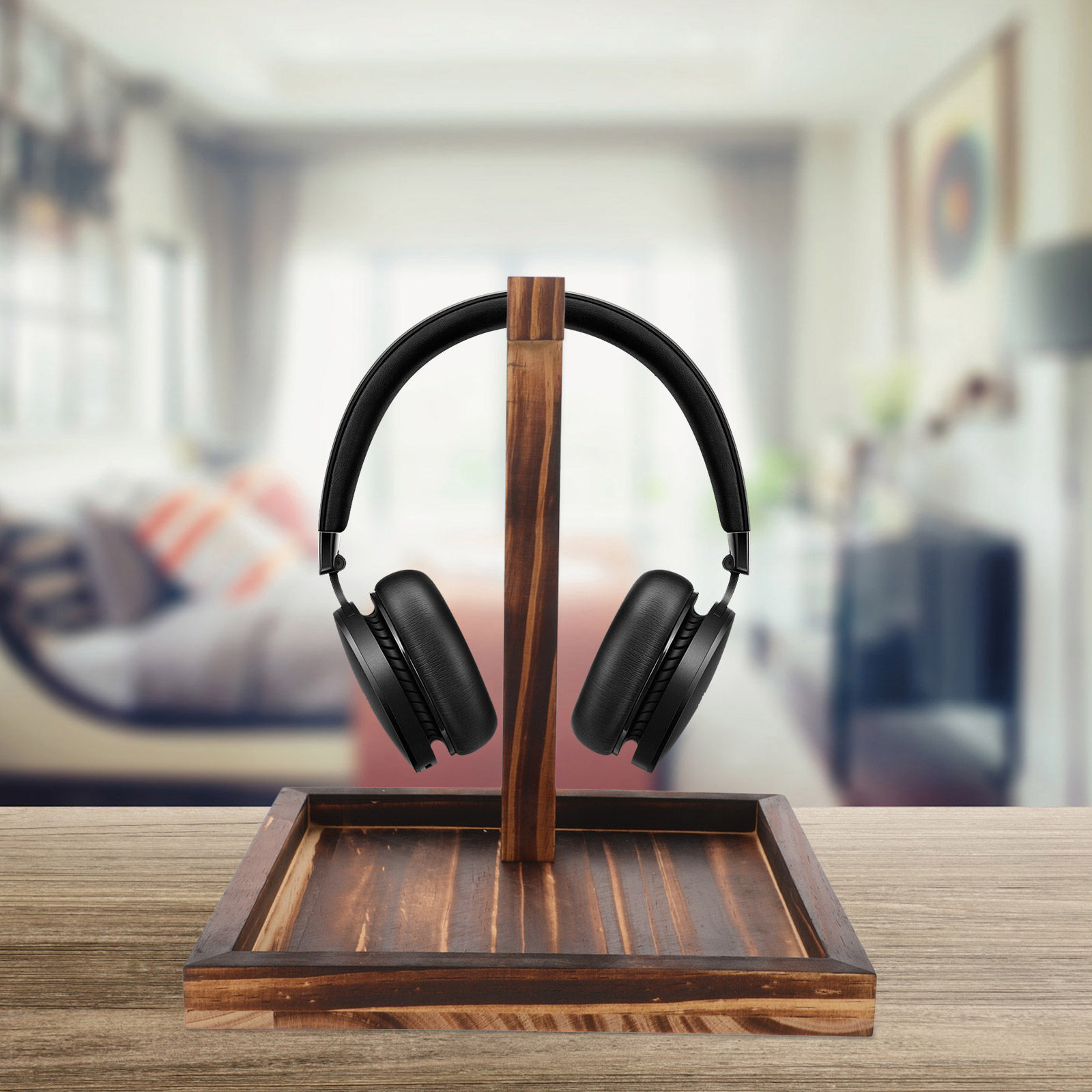 Solid Wood Headphone Stand for - Desk Setup Headphones recensie en prijs