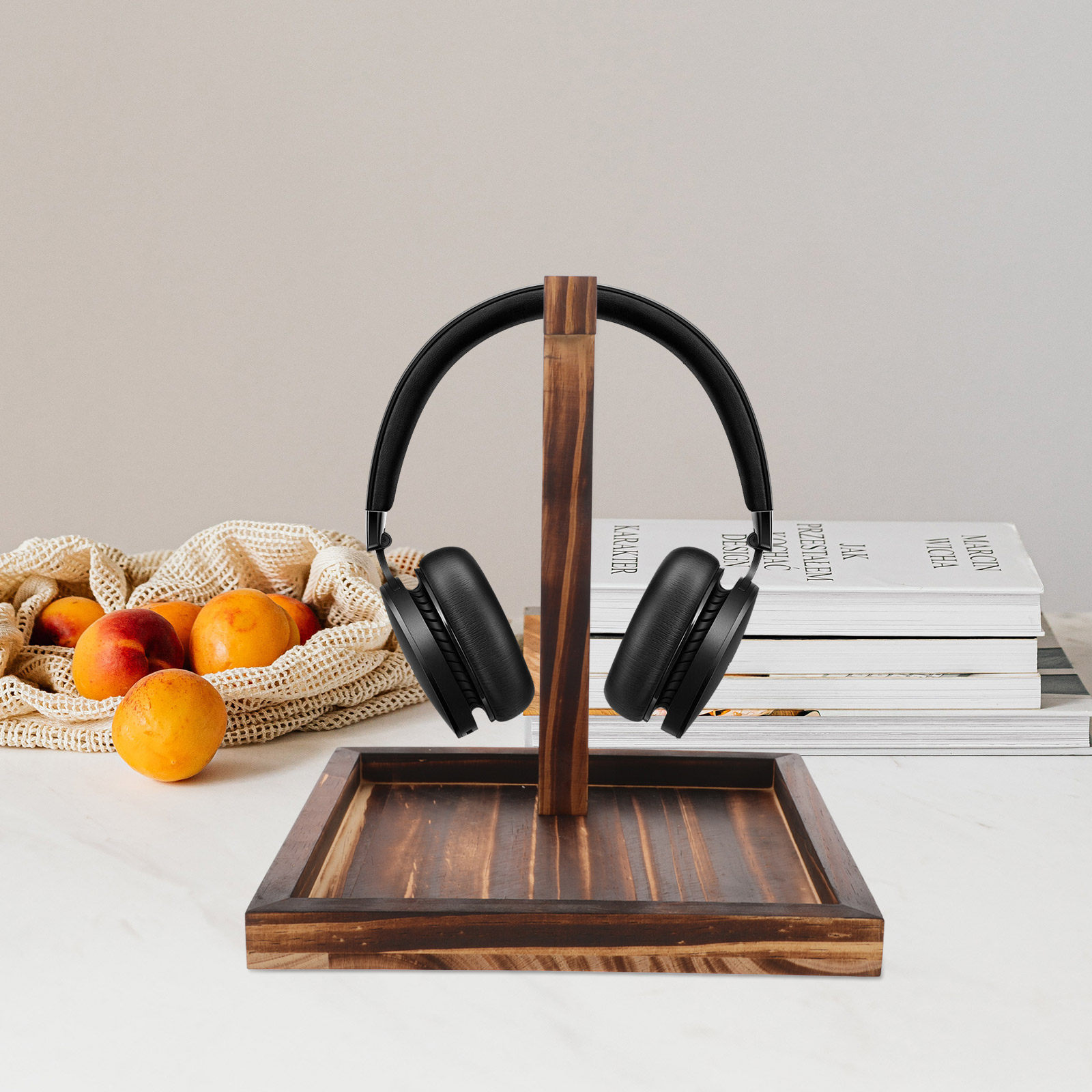 Solid Wood Headphone Stand for - Desk Setup Headphones recensie en prijs