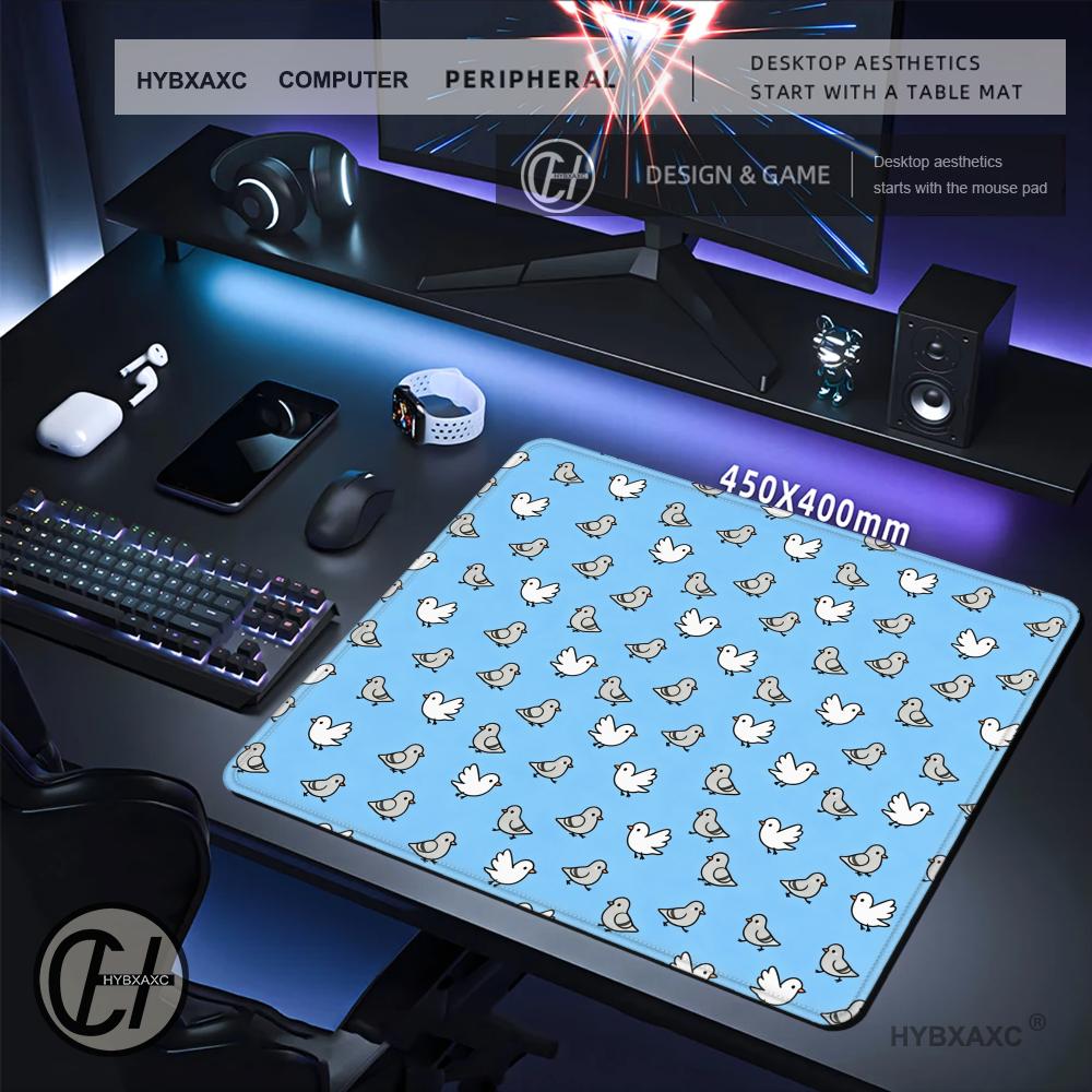 HYBXAXC Cute Blue Bird Pattern - Desk Setup Blue recensie en prijs