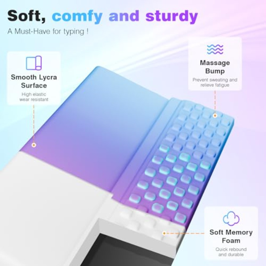 Ergonomic Purple Keyboard Wris - Desk Setup Ergonomics recensie en prijs