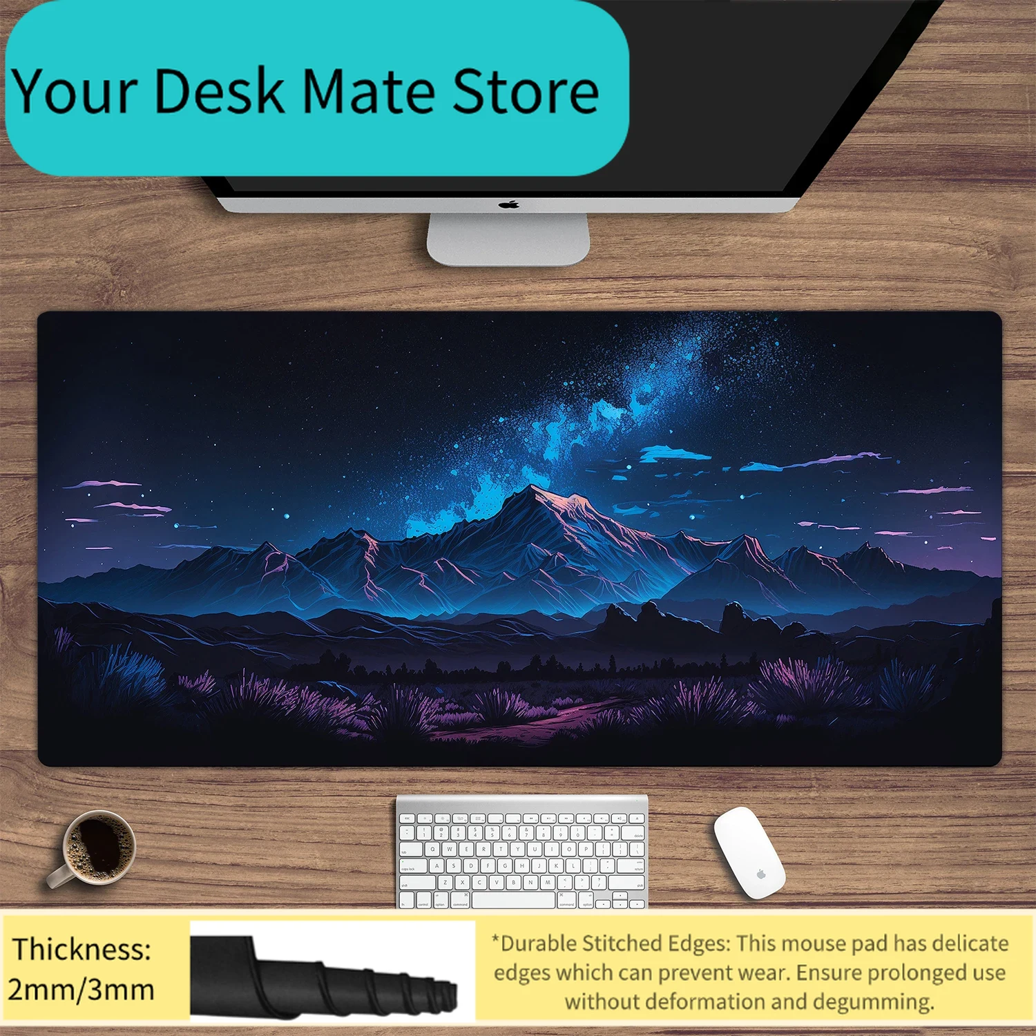 New Arrivals 900X400 Blue Auro - Desk Setup Blue recensie en prijs