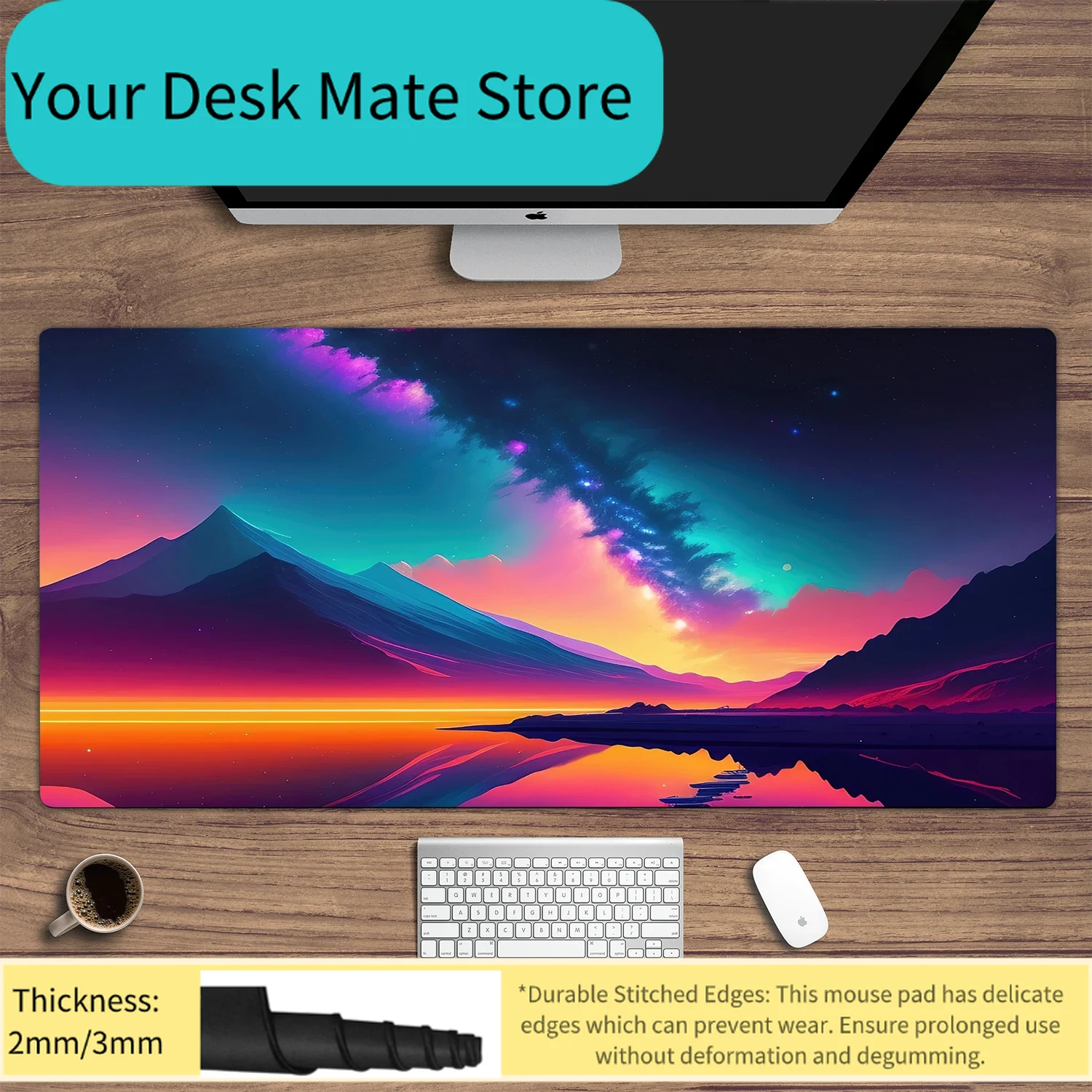 New Arrivals 900X400 Blue Auro - Desk Setup Blue recensie en prijs