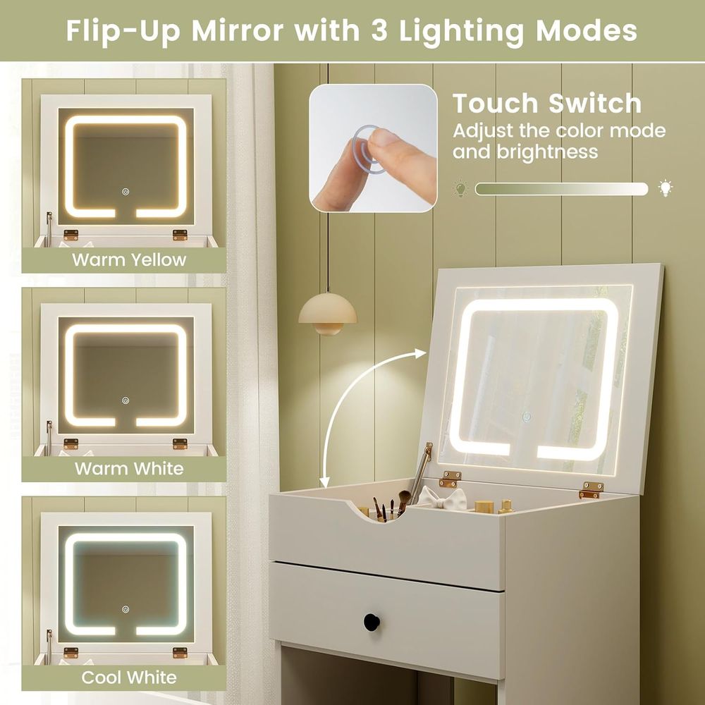 Small Vanity Desk Set, Makeup  - Desk Setup In Small Bedroom recensie en prijs