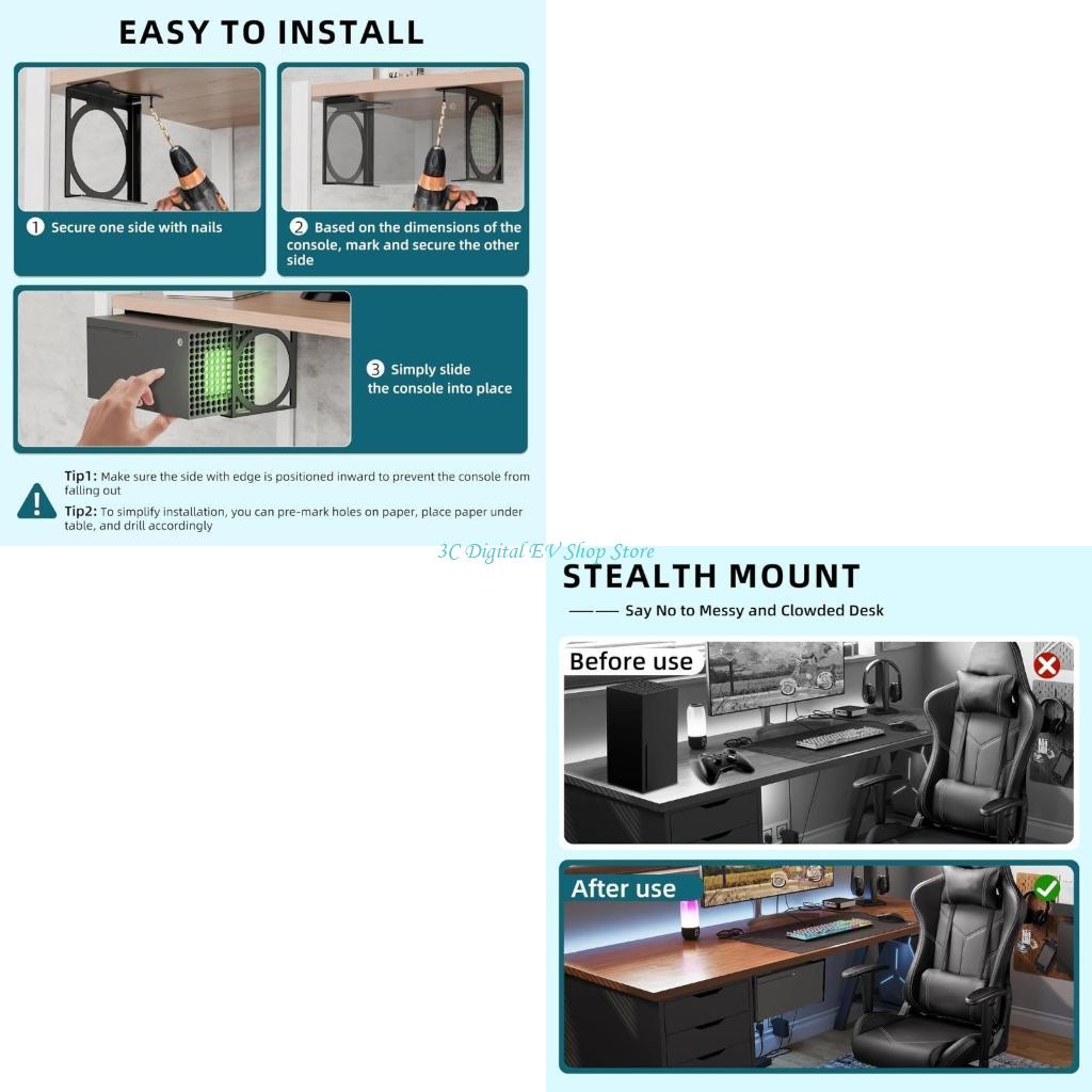 E74D Metal Under Desk Organize - Desk Setup Xbox recensie en prijs