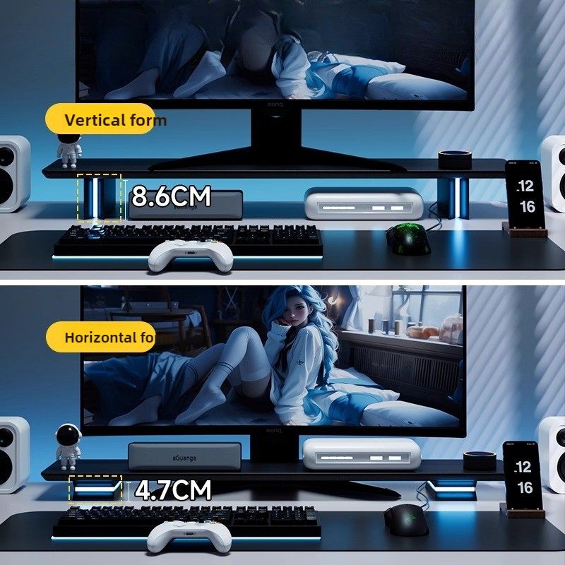 RGB Monitor Stand Ergonomic Co - Desk Setup Ergonomics recensie en prijs