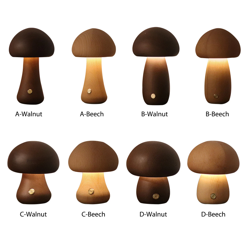 Cute Mushroom LED Night Light  - Desk Setup White recensie en prijs