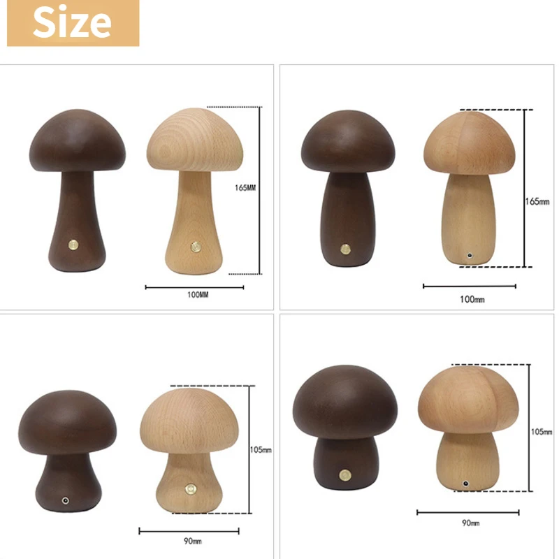 Cute Mushroom LED Night Light  - Desk Setup White recensie en prijs