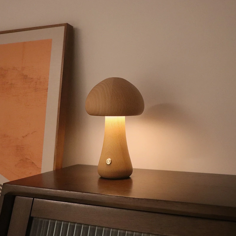 Cute Mushroom LED Night Light  - Desk Setup White recensie en prijs