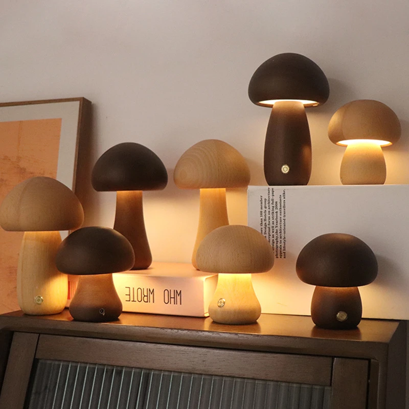 Cute Mushroom LED Night Light  - Desk Setup White recensie en prijs