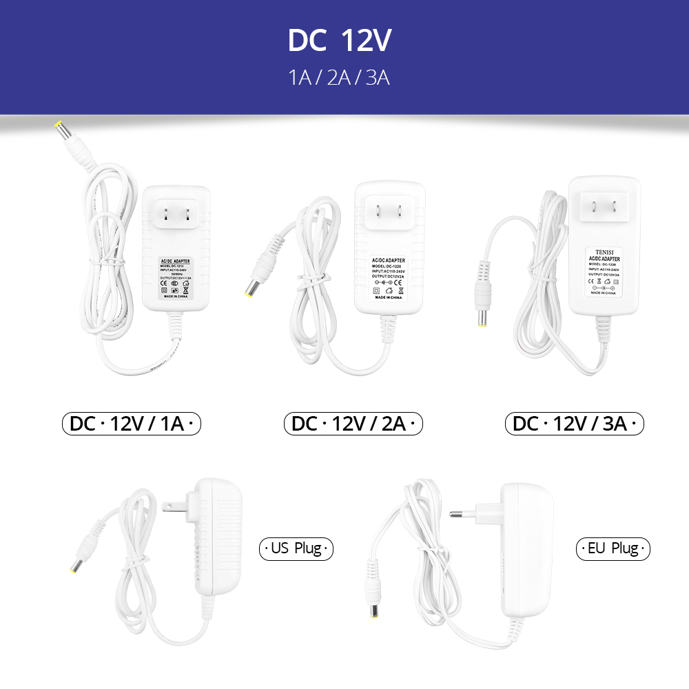 DC 12V 24V 1A 2A 3A Power Adap - Desk Setup Led Strip recensie en prijs