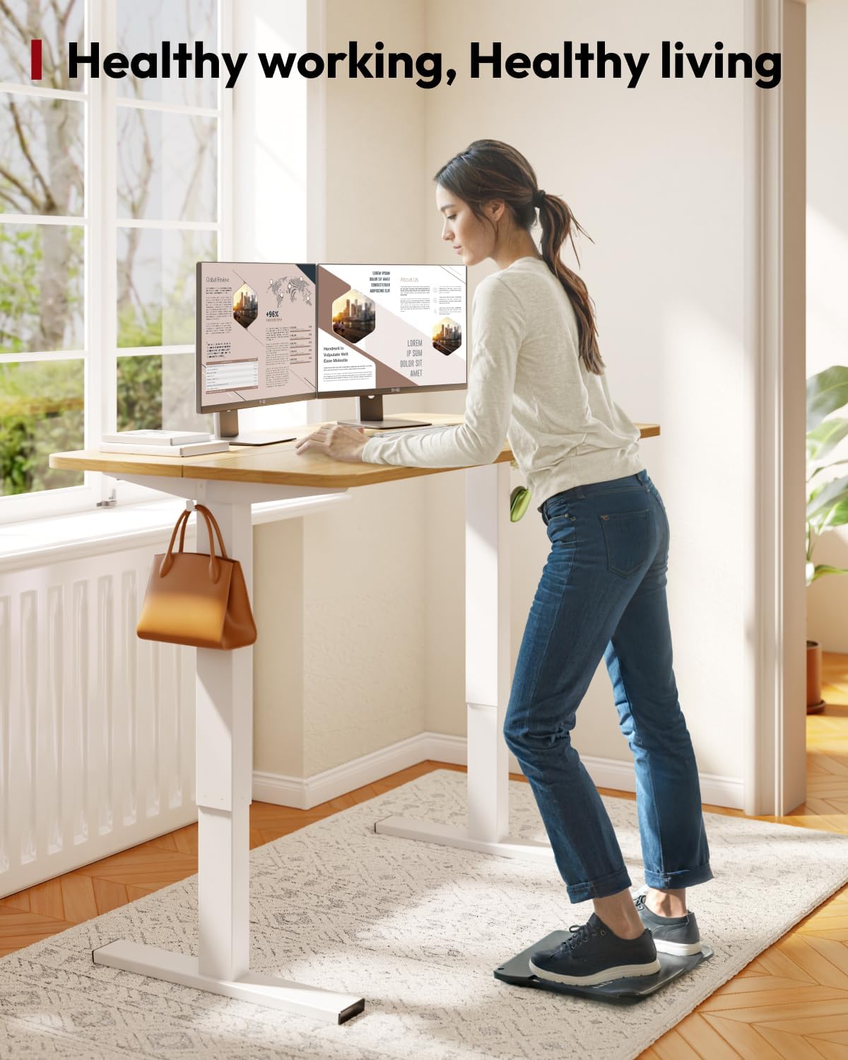 Electric Standing Desk 40x24 i - Desk Setup Ergonomics recensie en prijs