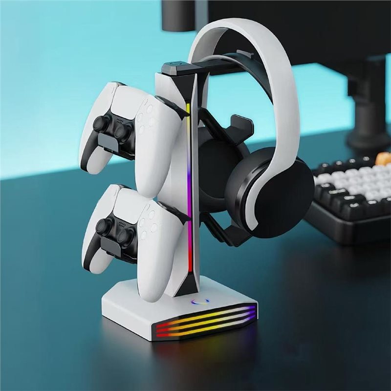 B47C RGB Earphone Rack For PC  - Desk Setup Headphones recensie en prijs
