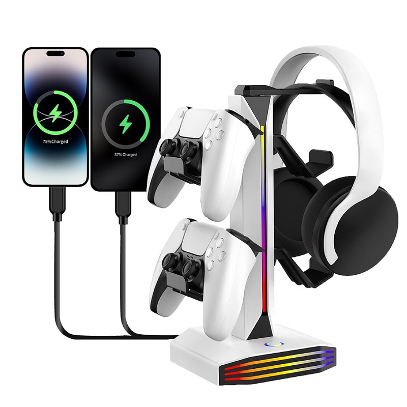 B47C RGB Earphone Rack For PC  - Desk Setup Headphones recensie en prijs