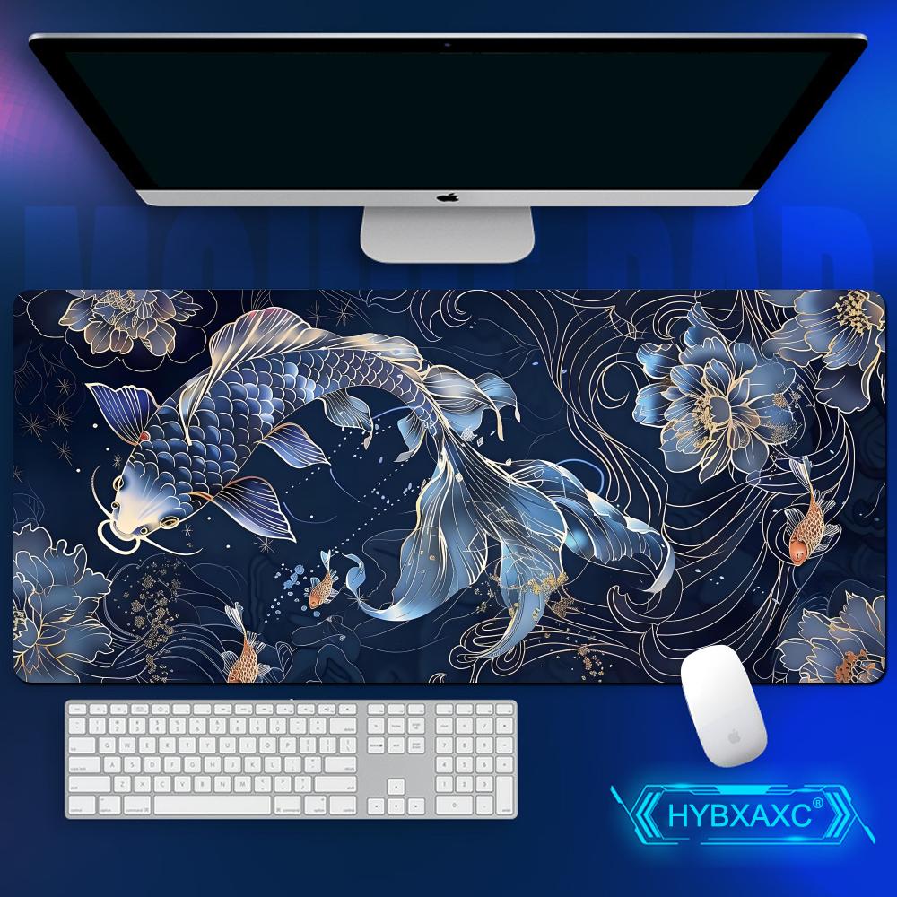 Japanese Koi Fish Desk Mat XXL - Desk Setup Blue recensie en prijs