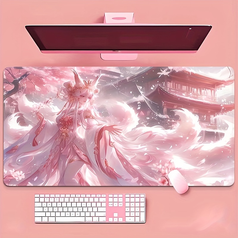 Anime Fox Girl Desk Mat, Exten - Desk Setup Girl recensie en prijs