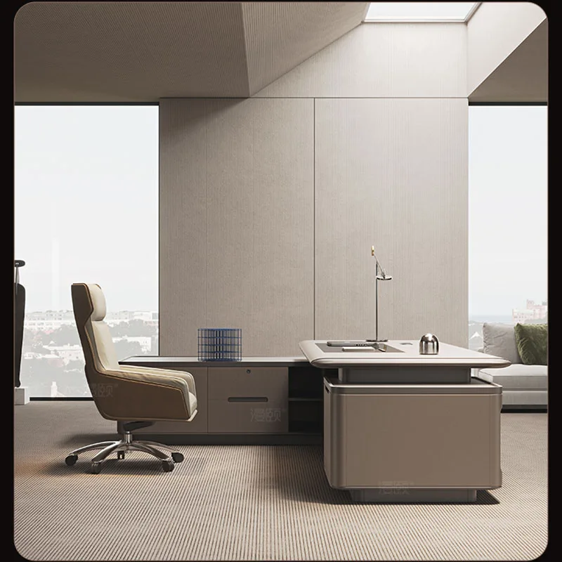 Manicure White L Shaped Wooden - Desk Setup White recensie en prijs
