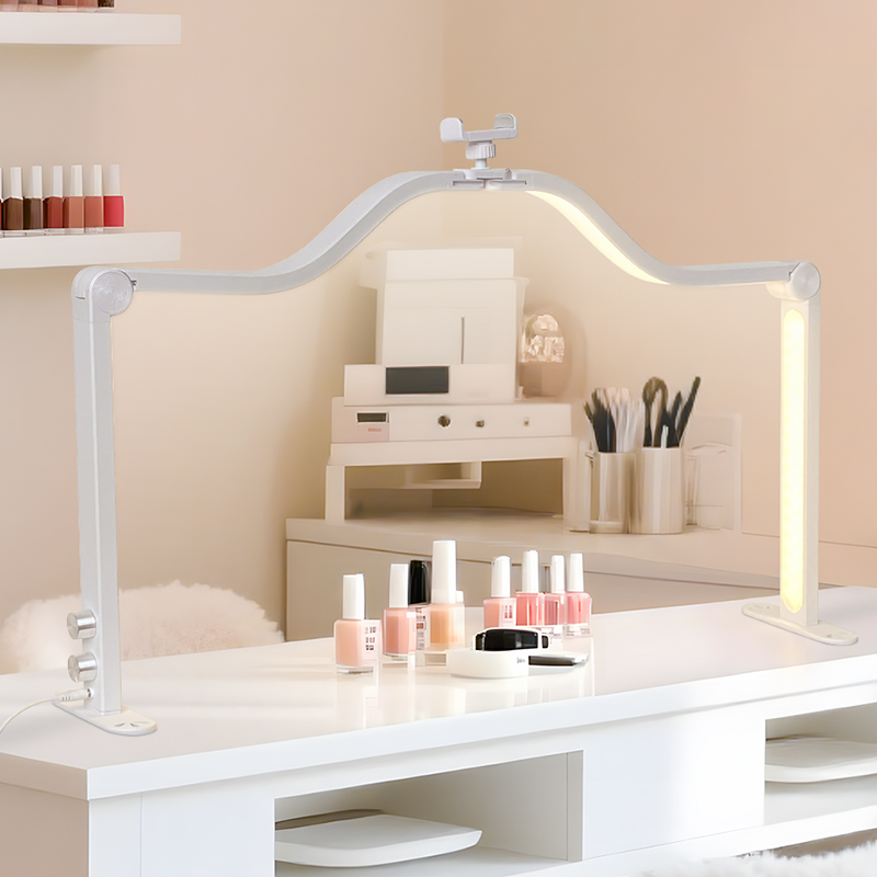 48W Half Moon Nail Lamp Double - Desk Setup Desk recensie en prijs