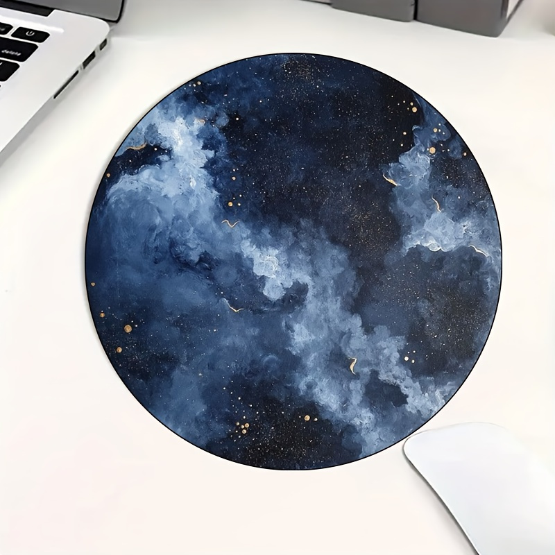 Round Mouse Pad Non-Slip Gamin - Desk Setup Blue recensie en prijs