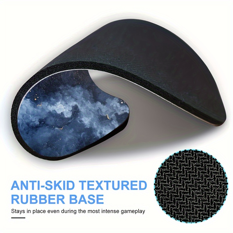 Round Mouse Pad Non-Slip Gamin - Desk Setup Blue recensie en prijs