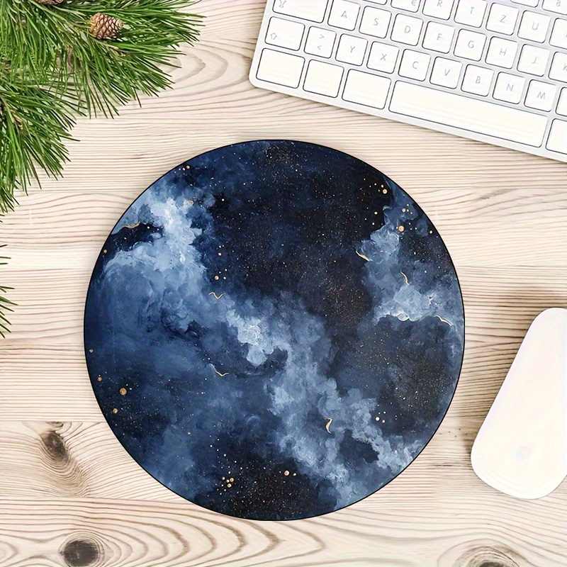 Round Mouse Pad Non-Slip Gamin - Desk Setup Blue recensie en prijs