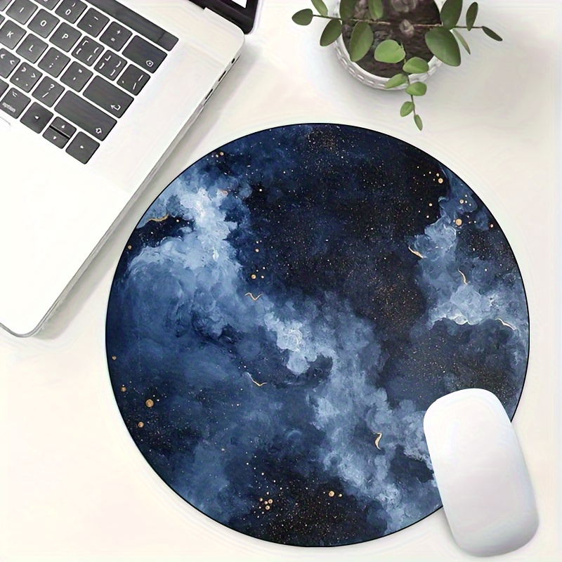 Round Mouse Pad Non-Slip Gamin - Desk Setup Blue recensie en prijs