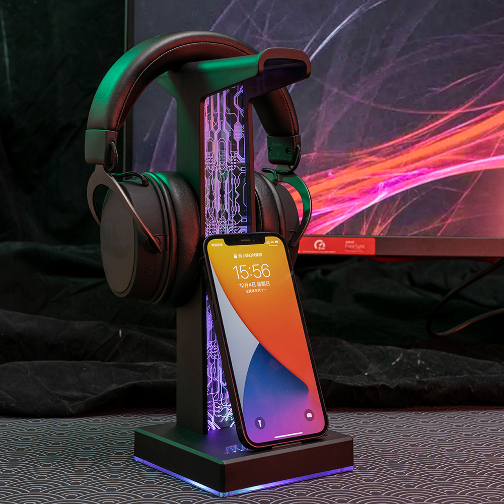 RGB Gaming Headphone Stand Dua - Headphone Hook Under recensie en prijs