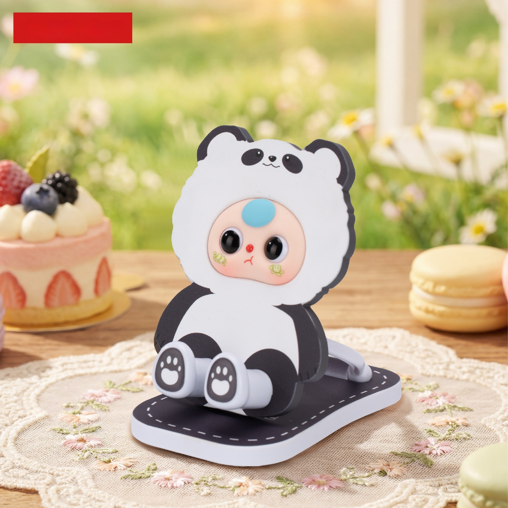Baby Three Foldable Phone Stan - Desk Setup Cute recensie en prijs