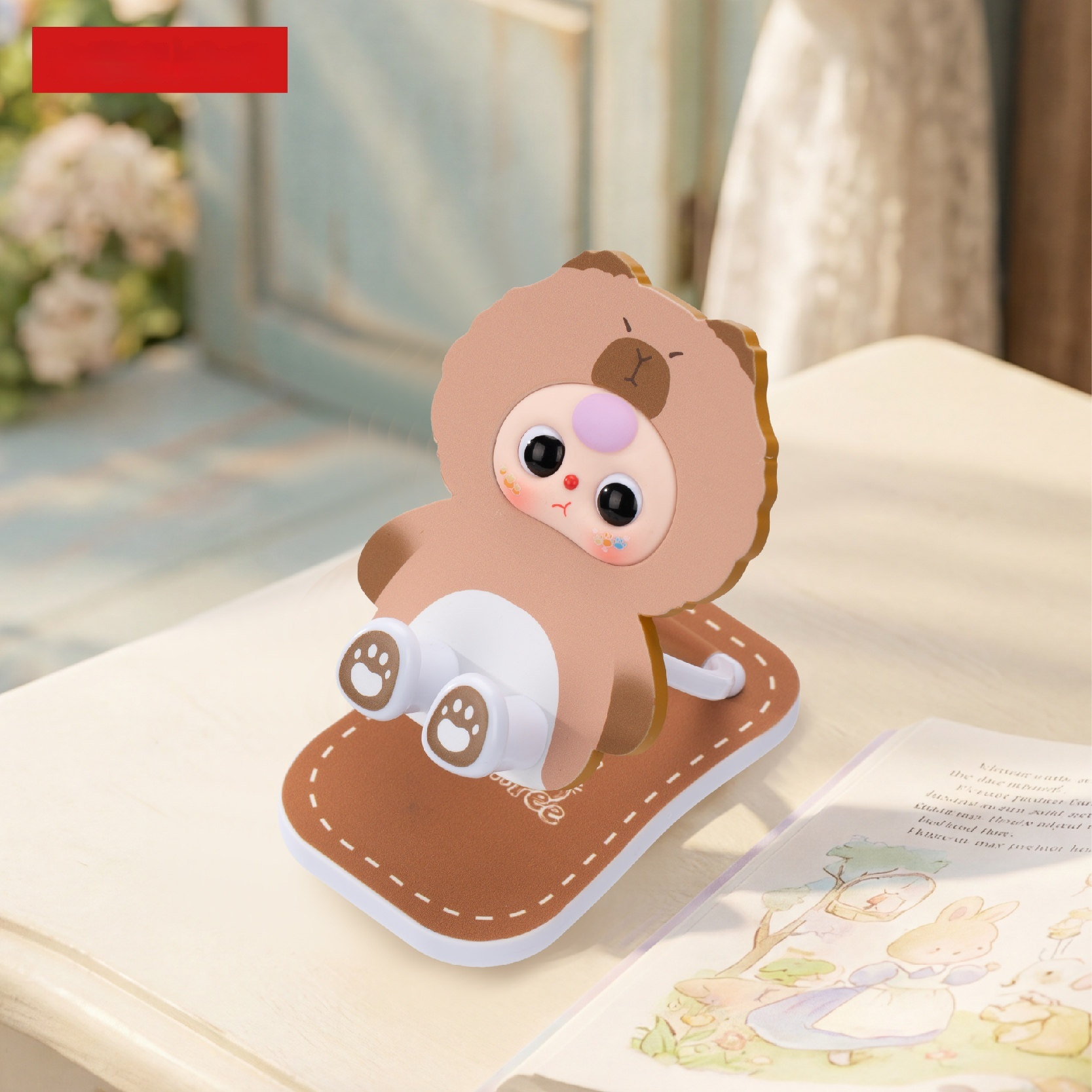 Baby Three Foldable Phone Stan - Desk Setup Cute recensie en prijs